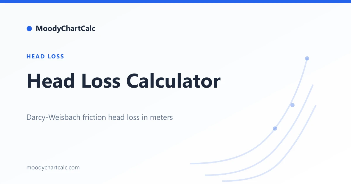 Head Loss Calculator — MoodyChartCalc