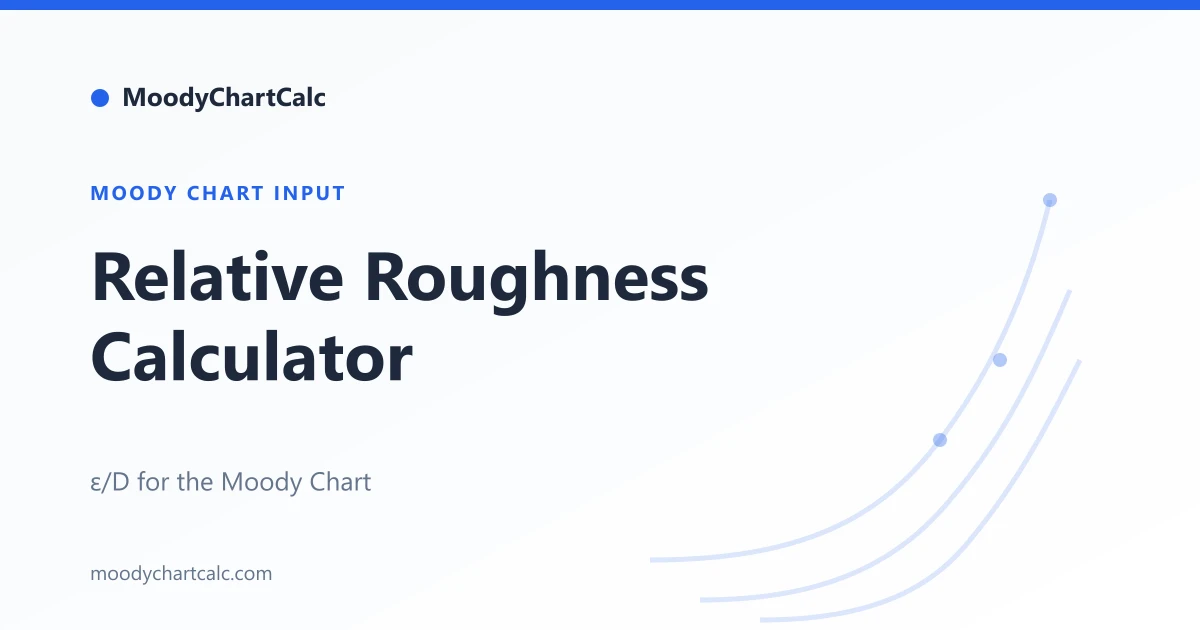 Relative Roughness Calculator — MoodyChartCalc