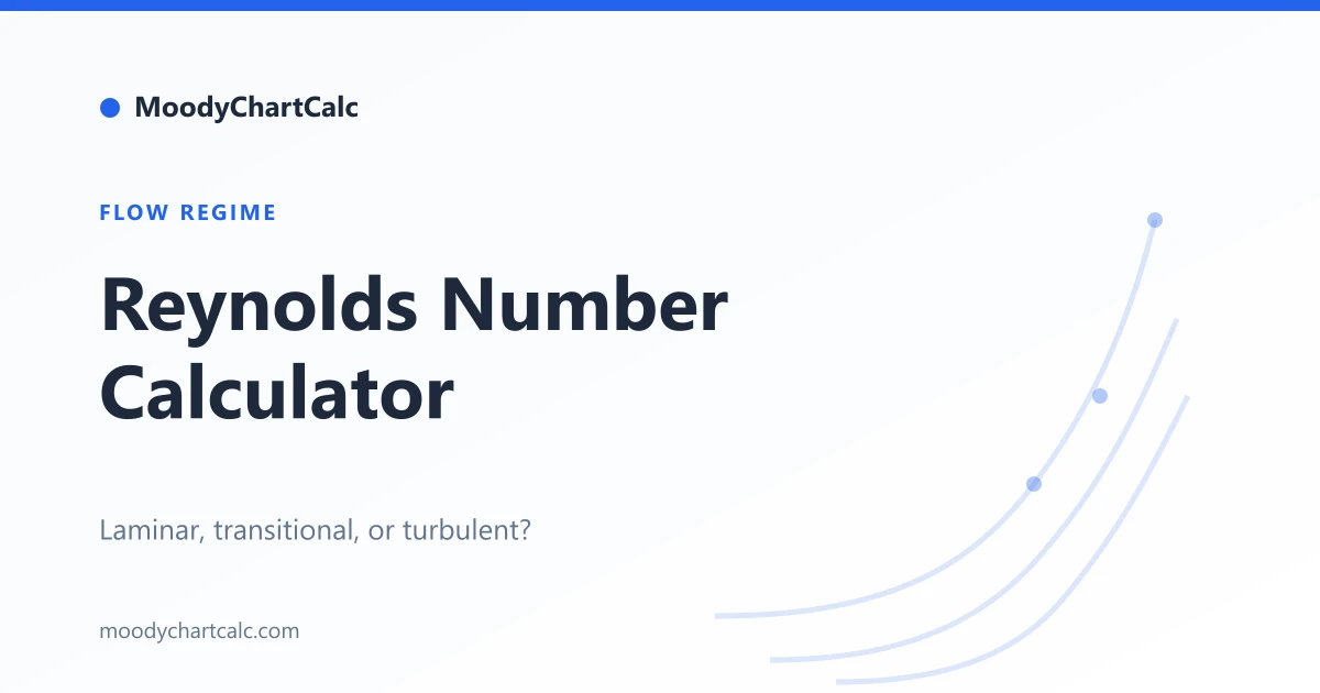 Reynolds Number Calculator — MoodyChartCalc